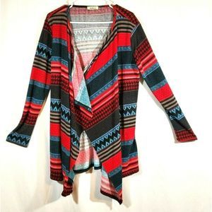 Noble U Women's Cardigan Southwestern Stripe